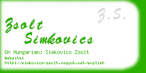 zsolt simkovics business card